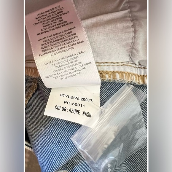 New Wash Lab Selma Pieced Denim Maxi Skirt In Azure Wash Size 31 - Picture 11 of 11